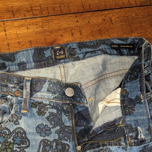 Avedon Paisley Low Rise Skinny Jean - Picture 3 of 14